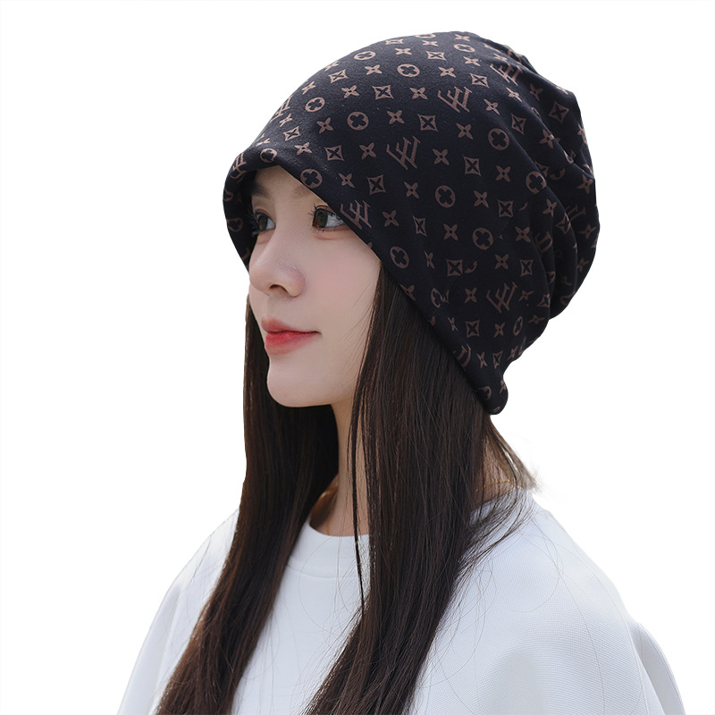 Cold-proof and warm versatile scarf neck protector windproof twist hat autumn and winter multifunctional enlarged women's knitted mask