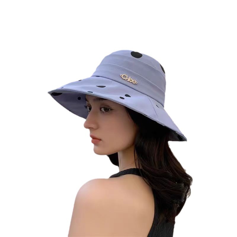 New Spring/Summer Women's Original Pattern Design Sun Hat with UV Protection, Wide Brim, and Breathable Texture