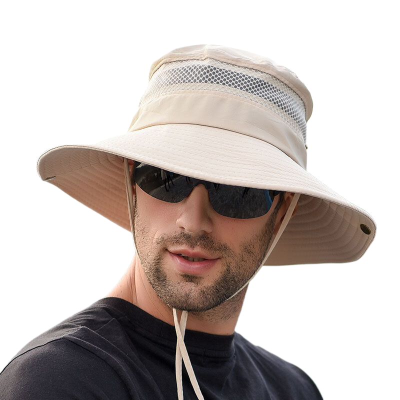 Men's outdoor fishing and hiking hat, summer sun hat, sun protection hat, summer fisherman hat.