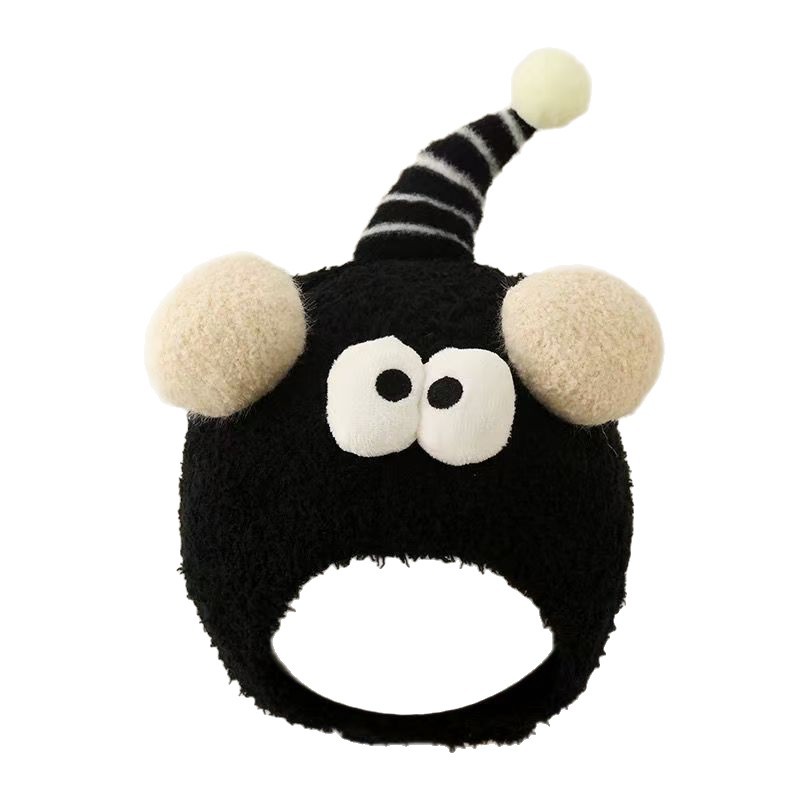 Super cute and quirky woolen earmuff hat for babies and toddlers, perfect for autumn and winter. Warm and fluffy baby hat for boys and girls.