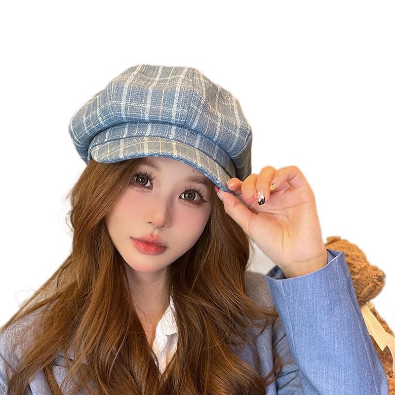 New Autumn/Winter Women's Wool Beret Hat, Octagonal Painter's Hat, Duckbill Cap, Trendy and Versatile, Makes Face Look Smaller